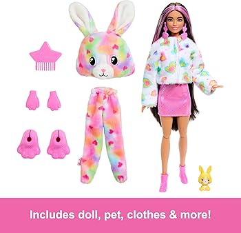 Barbie Cutie Reveal Lalka Króliczek Seria Kolorowe marzenia